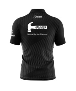 Alternative view of Hammer Lucky Quick Ship CoolWick Sash Zip Bowling Jersey