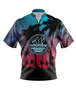 Motiv Tropical Light's Quick Ship CoolWick Sash Zip Bowling Jersey