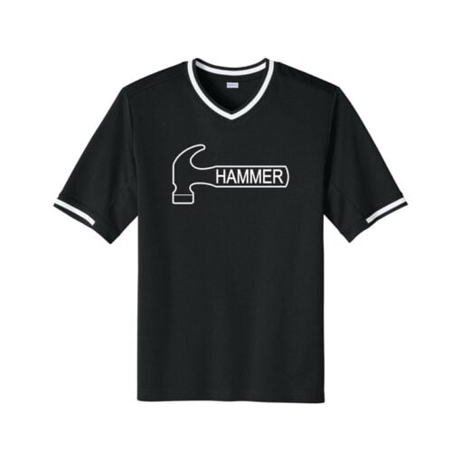 Hammer Bowling V Neck Baseball Jersey - Image 5