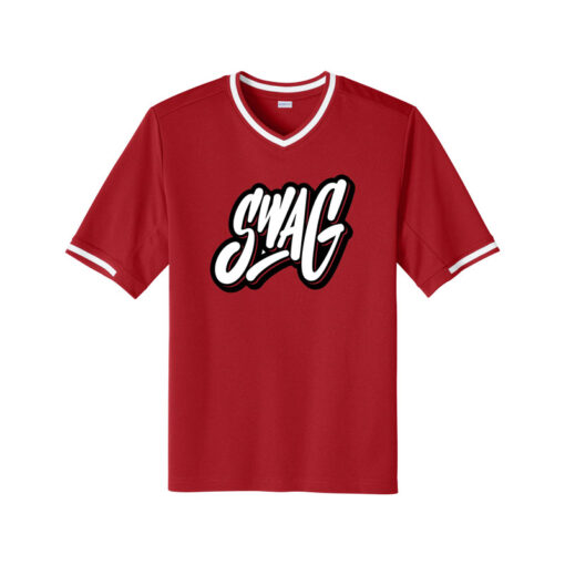 Swag Bowling V Neck Baseball Jersey - Image 3