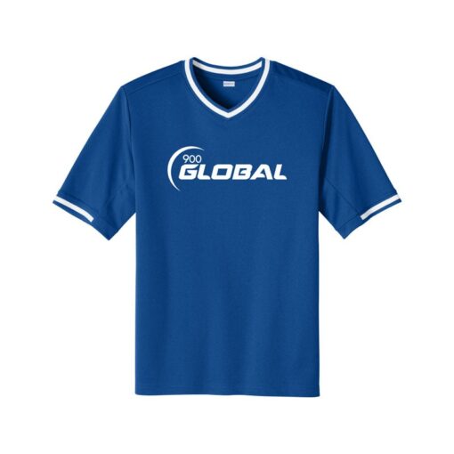 900 Global Bowling V Neck Baseball Jersey - Image 2