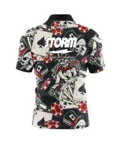 Alternative view of Storm Dead Man's Hand Quick Ship CoolWick Sash Zip Bowling Jersey