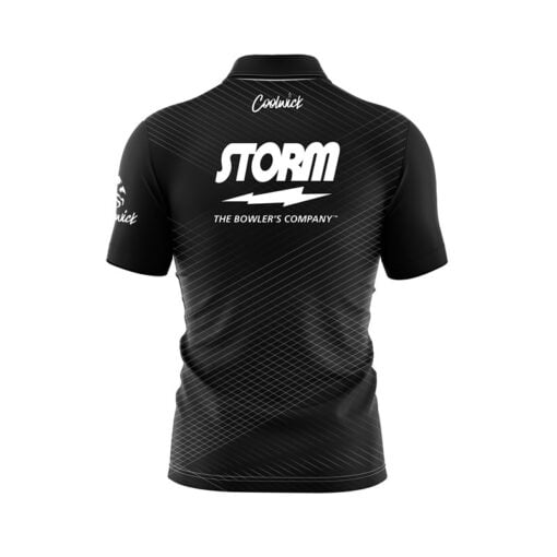 Storm Lucky Quick Ship CoolWick Sash Zip Bowling Jersey - Image 2