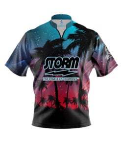 Storm Tropical Light's Quick Ship CoolWick Sash Zip Bowling Jersey