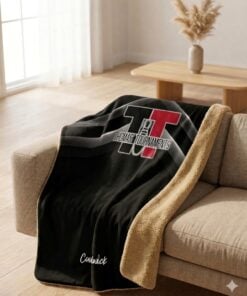 Kristina Cox Thomas Tournaments Sherpa Lined Throw Blanket