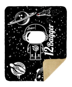 Alternative view of 12Bagger Sherpa Lined Throw Blanket