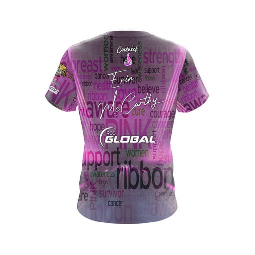 900 Global Erin McCarthy Aware CoolWick Bowling Jersey - Image 2