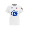 900 Global Erin McCarthy Solid White Blue Dot CoolWick Bowling Jersey