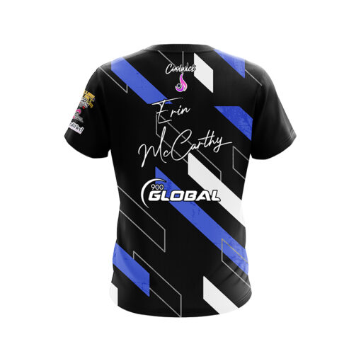 900 Global Erin McCarthy Grunge Lines CoolWick Bowling Jersey - Image 2