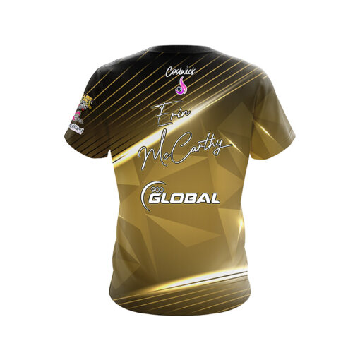 900 Global Erin McCarthy Gold Lux CoolWick Bowling Jersey - Image 2