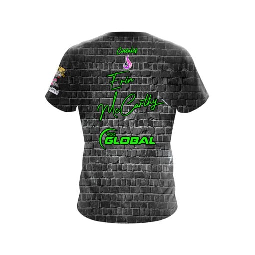 900 Global Erin McCarthy Green Brick CoolWick Bowling Jersey - Image 2