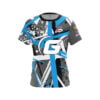 900 Global Erin McCarthy Light Blue Grunge CoolWick Bowling Jersey