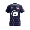 900 Global Erin McCarthy Navy Gold Hex CoolWick Bowling Jersey