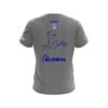 900 Global Erin McCarthy Solid Grey Dark Blue CoolWick Bowling Jersey - Image 2