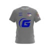 900 Global Erin McCarthy Solid Grey Dark Blue CoolWick Bowling Jersey