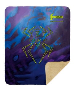 Alternative view of Hammer Black Widow Tour V1 Sherpa Lined Throw Blanket