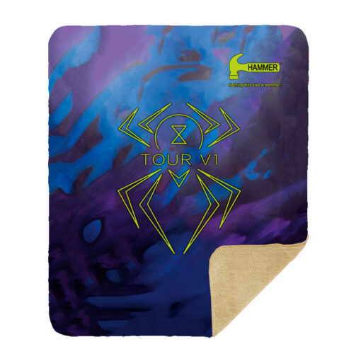 Hammer Black Widow Tour V1 Sherpa Lined Throw Blanket - Image 2