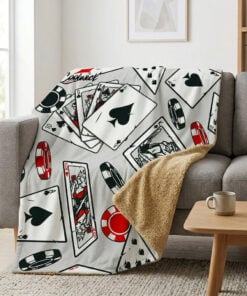 CoolWick All In Sherpa Lined Throw Blanket