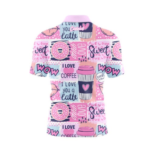 Coffee Love Fast Track CoolWick Bowling Jersey - Image 2