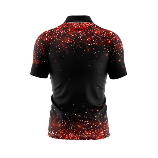 Red Glitter Fast Track CoolWick Bowling Jersey - Image 2