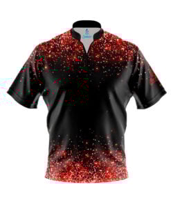 Red Glitter Fast Track CoolWick Bowling Jersey
