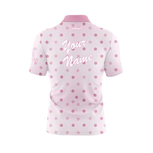 Rose Dot Fast Track CoolWick Bowling Jersey - Image 3