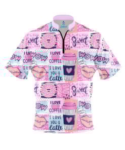 Coffee Love Fast Track CoolWick Bowling Jersey