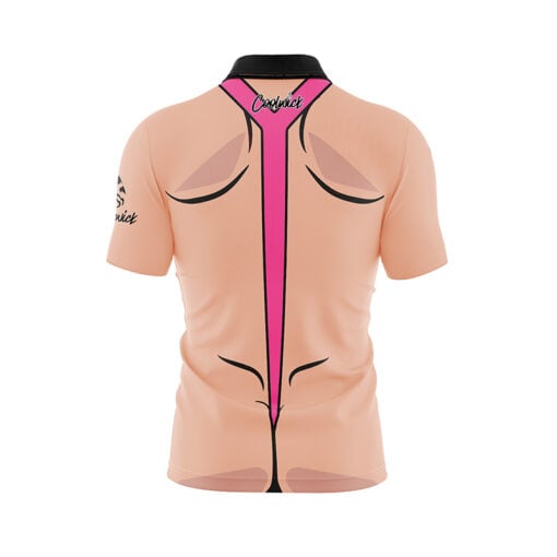 Pink Mankini Fast Track CoolWick Bowling Jersey - Image 2