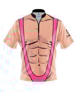 Pink Mankini Fast Track CoolWick Bowling Jersey