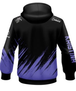 Alternative view of Hammer Kristina Cox Periwinkle Purple CoolWick Bowling Hoodie