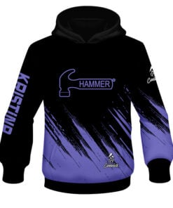 Hammer Kristina Cox Periwinkle Purple CoolWick Bowling Hoodie