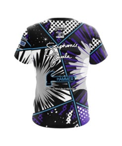 Alternative view of Hammer Stephanie Zavala Purple Comic CoolWick Bowling Jersey