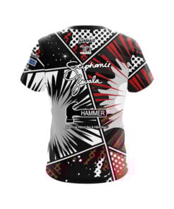 Alternative view of Hammer Stephanie Zavala Red Comic CoolWick Bowling Jersey