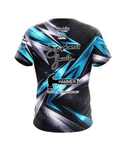 Alternative view of Hammer Stephanie Zavala Cyan Sport Spike CoolWick Bowling Jersey