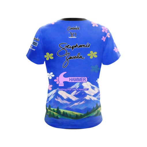 Hammer Stephanie Zavala Flower Mountain CoolWick Bowling Jersey - Image 2