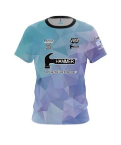Hammer Stephanie Zavala Purple Blue Gradient CoolWick Bowling Jersey