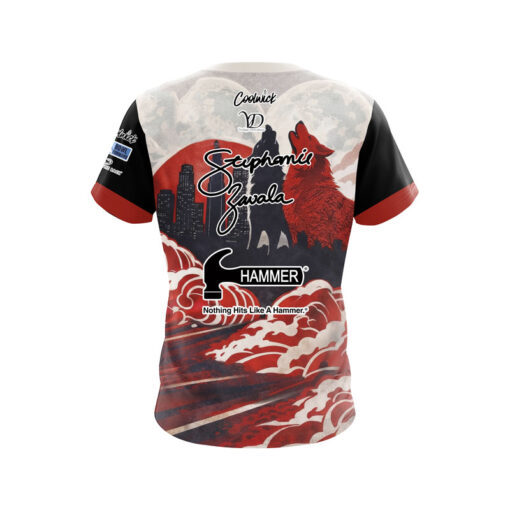 Hammer Stephanie Zavala Brut and Bruschi CoolWick Bowling Jersey - Image 2