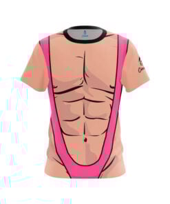 Pink Mankini CoolWick Bowling Jersey