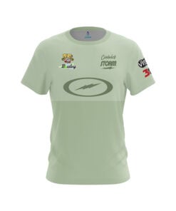 Storm Maranda Pattison Green Stripe CoolWick Bowling Jersey