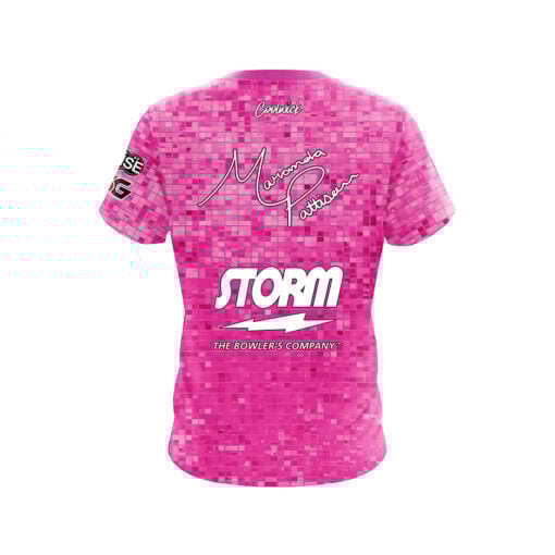 Storm Maranda Pattison Pink Blocks CoolWick Bowling Jersey - Image 2