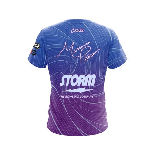 Storm Maranda Pattison Ultraviolet Velocity CoolWick Bowling Jersey - Image 2