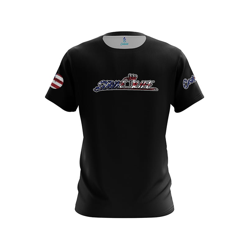 StrikeLife American Flag Fade CoolWick Bowling Jersey