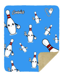 Alternative view of Verity Crawley PinPals Sherpa Lined Throw Blanket