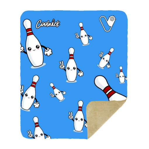 Verity Crawley PinPals Sherpa Lined Throw Blanket - Image 2