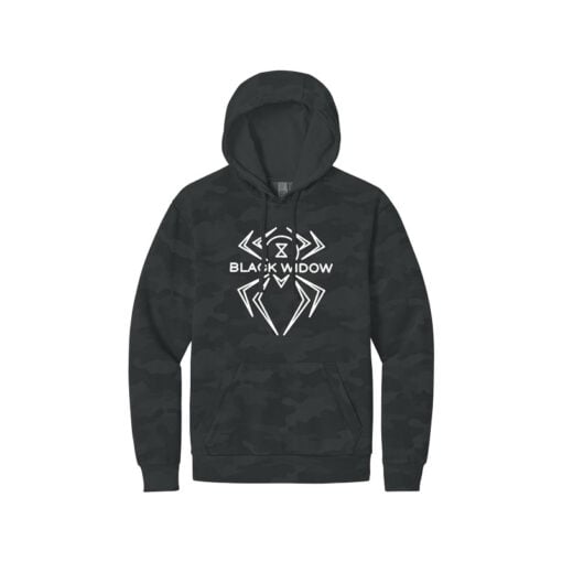 Hammer Black Widow Camo Wash Men's Bowling Pullover Hoodie - Image 5