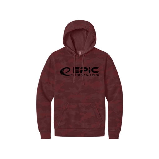 Epic Camo Wash Men's Bowling Pullover Hoodie - Image 4