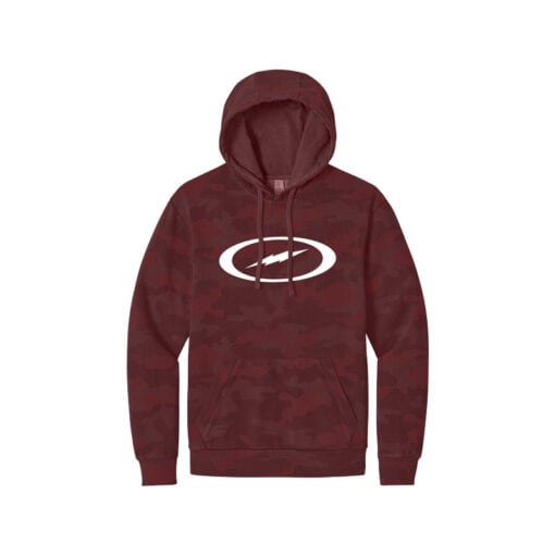 Storm Camo Wash Men's Bowling Pullover Hoodie - Image 4