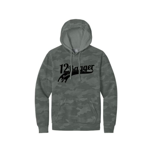 12Bagger Camo Wash Men's Bowling Pullover Hoodie - Image 3