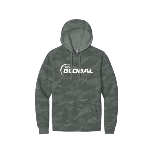 900 Global Camo Wash Men's Bowling Pullover Hoodie - Image 3