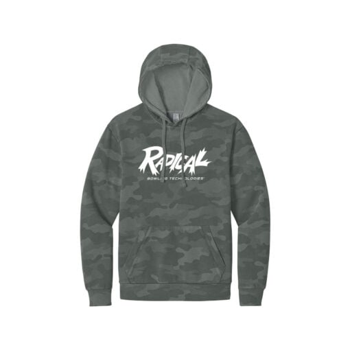 Radical Camo Wash Men's Bowling Pullover Hoodie - Image 3